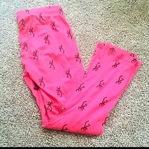 Hot pink Browning lounge pants